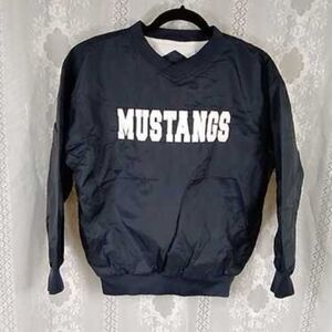 VTG,Mustangs Sport-Tek By Port Authority Black Pullover Size L Youth